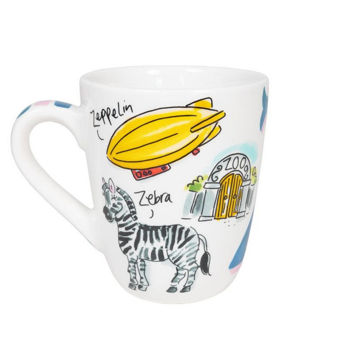 BECHER Love Letter Z in Bunt - 350 ml - Multicolor, Keramik (0.35L) - Blond Amsterdam