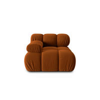 MODUL links Bellis aus Samt terrakotta - Terracotta, Textil (94/70/94cm) - Micadoni