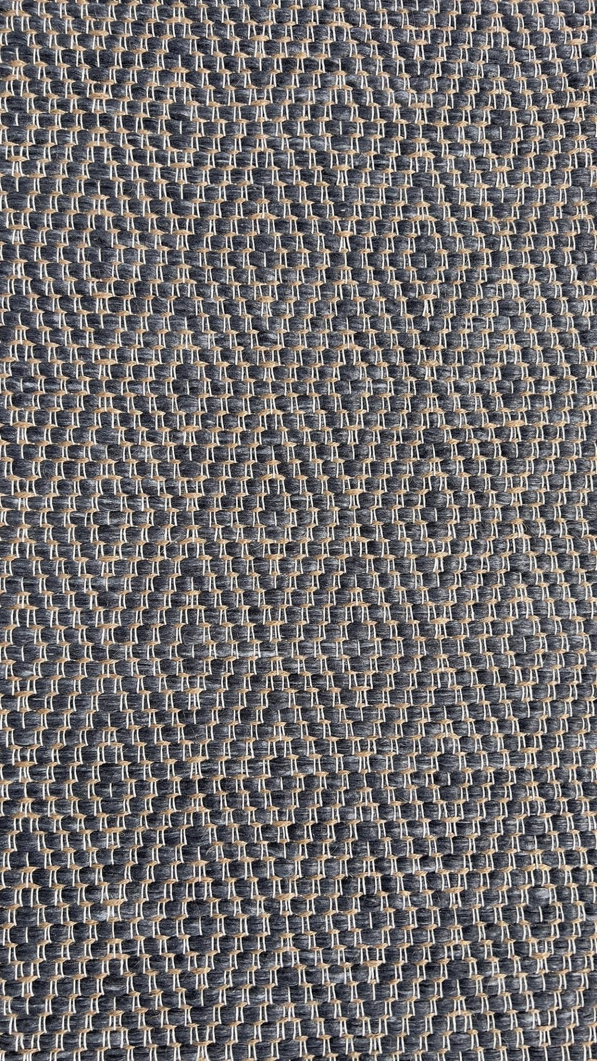 TEPPICH aus recycelten Fasern handgewebt grau - Grau, Naturmaterialien (140/200cm) - AFK Living