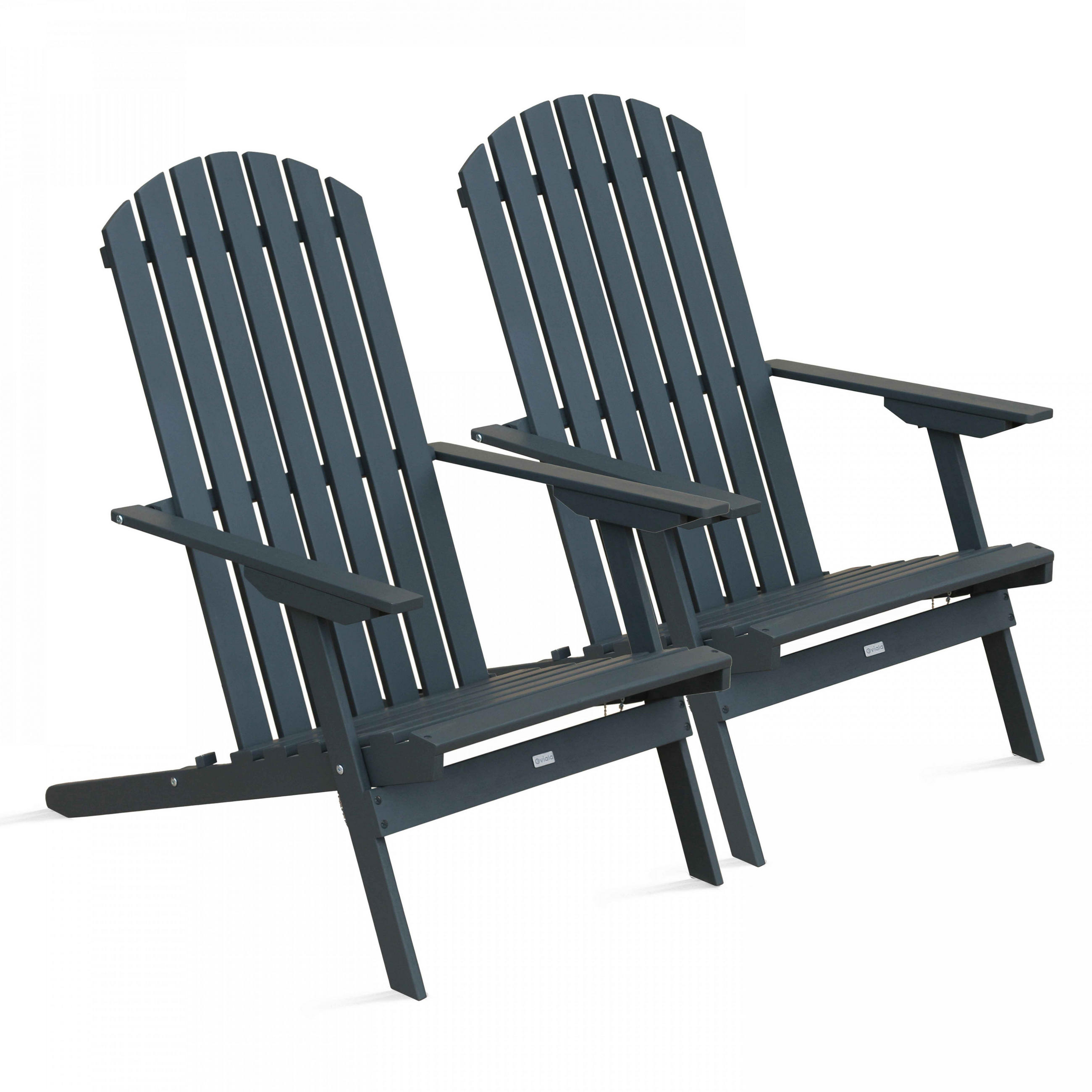 Oviala Klappsessel Grau 84x95x59 cm