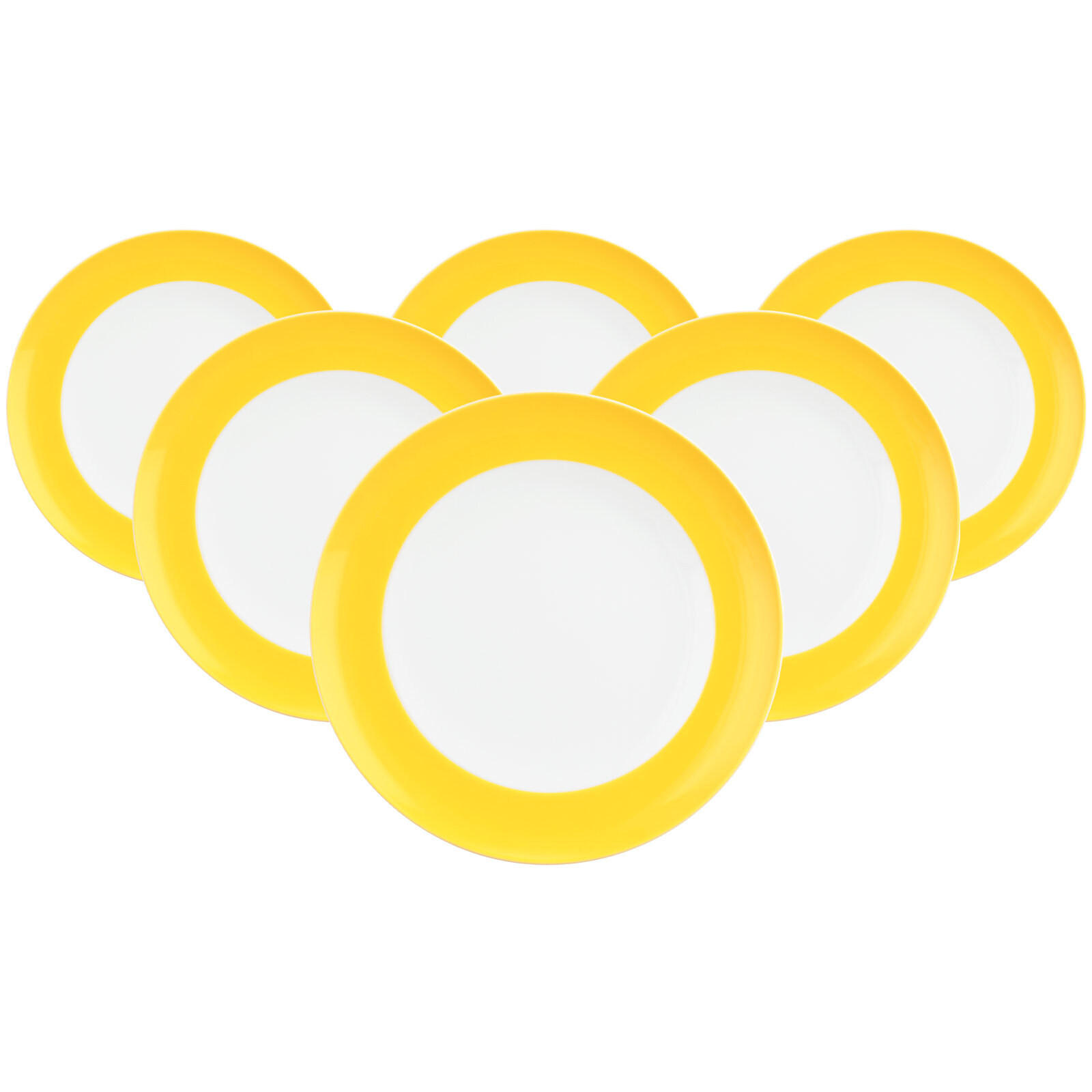 SPEISETELLER Liberty Pure Colors Yellow Glow ø 27 cm 6er Set - Gelb, Keramik (27.3cm) - Seltmann Weiden