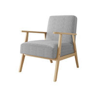 SESSEL Retro Cord - Naturfarben, Holz/Textil (59/76/67cm) - MIRJAN24