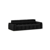 SOFA Darcy - Schwarz, Holzwerkstoff/Textil (303/98/115cm) - Fun Möbel