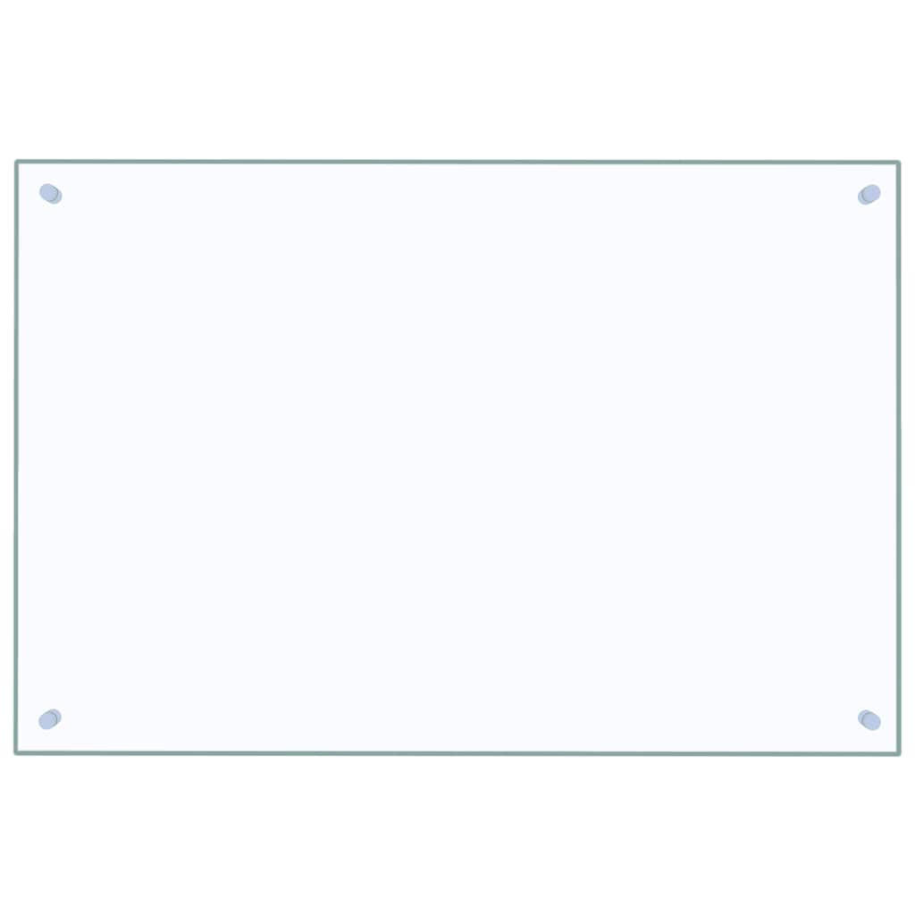 KÜCHENRÜCKWAND Glas - 90x60cm Transparent | Küche Spritzschutz Wandschutz Glasplatte - Transparent, Glas (90/60/0.6cm) - DELUKE