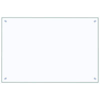 KÜCHENRÜCKWAND Glas - 90x60cm Transparent | Küche Spritzschutz Wandschutz Glasplatte - Transparent, Glas (90/60/0.6cm) - DELUKE