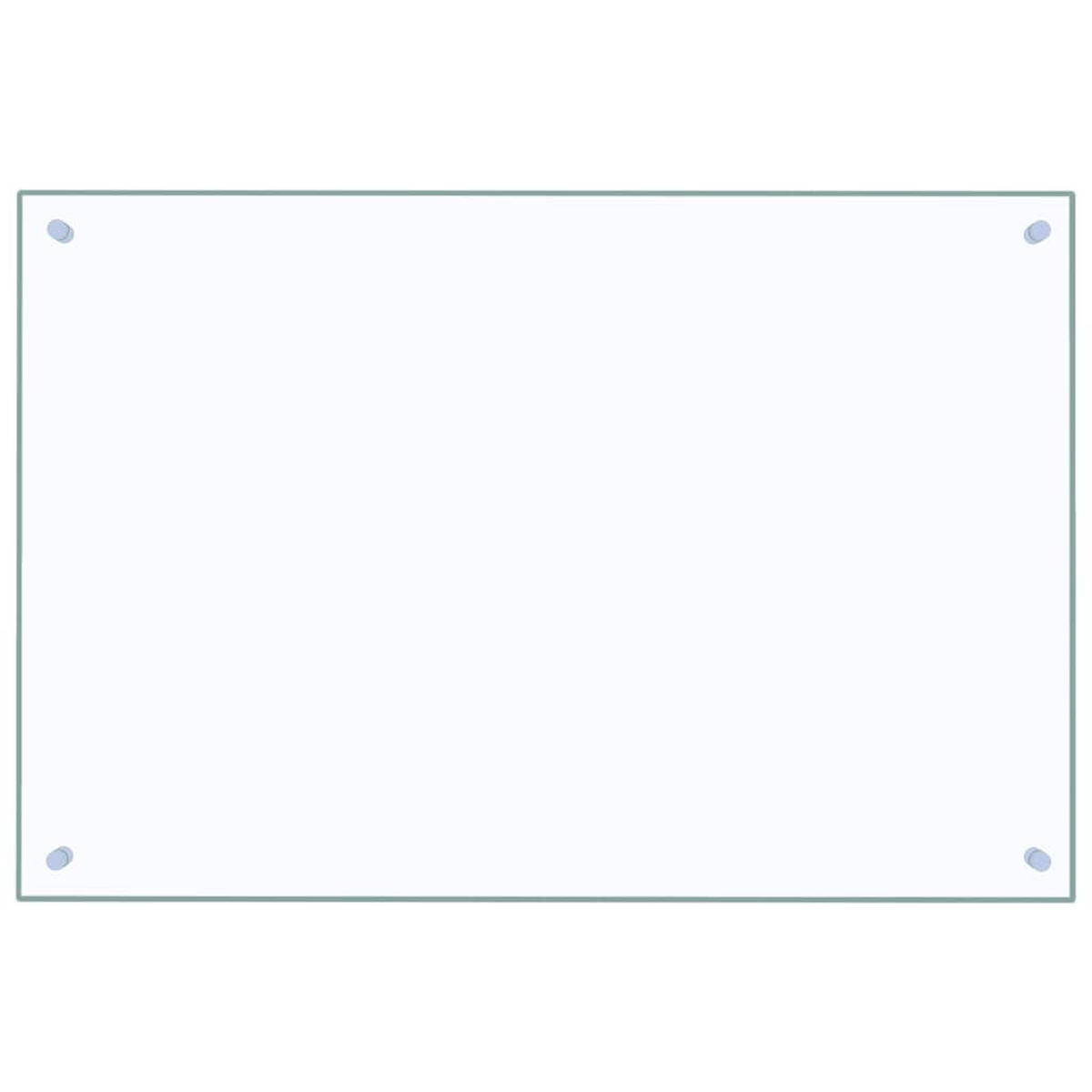 KÜCHENRÜCKWAND Glas - 90x60cm Transparent | Küche Spritzschutz Wandschutz Glasplatte - Transparent, Glas (90/60/0.6cm) - DELUKE