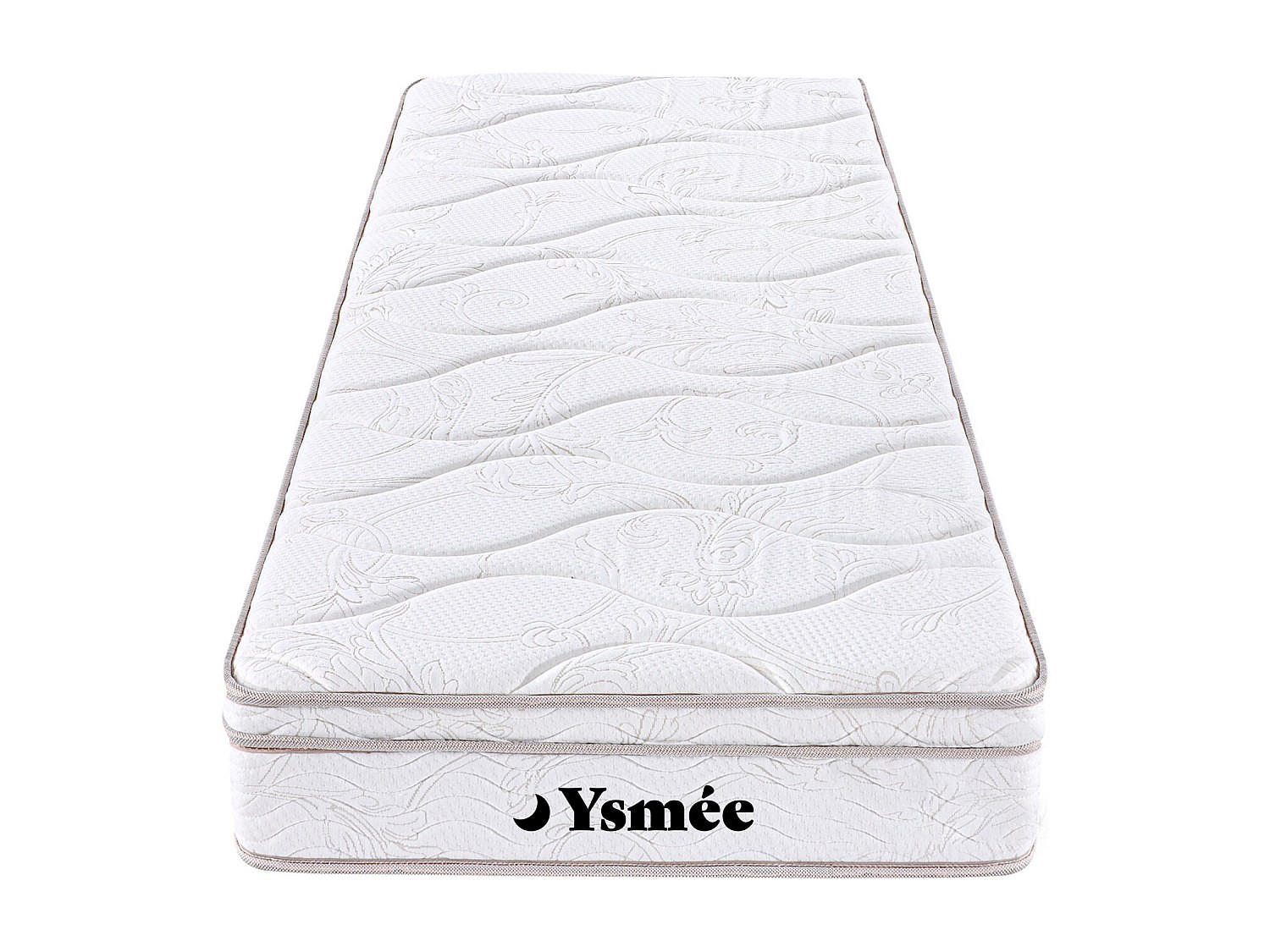 STANDARDMATRATZE - 1 Person - stoff - weiß Wolkentanz - Weiß, Textil (90/200cm) - Vente-Unique