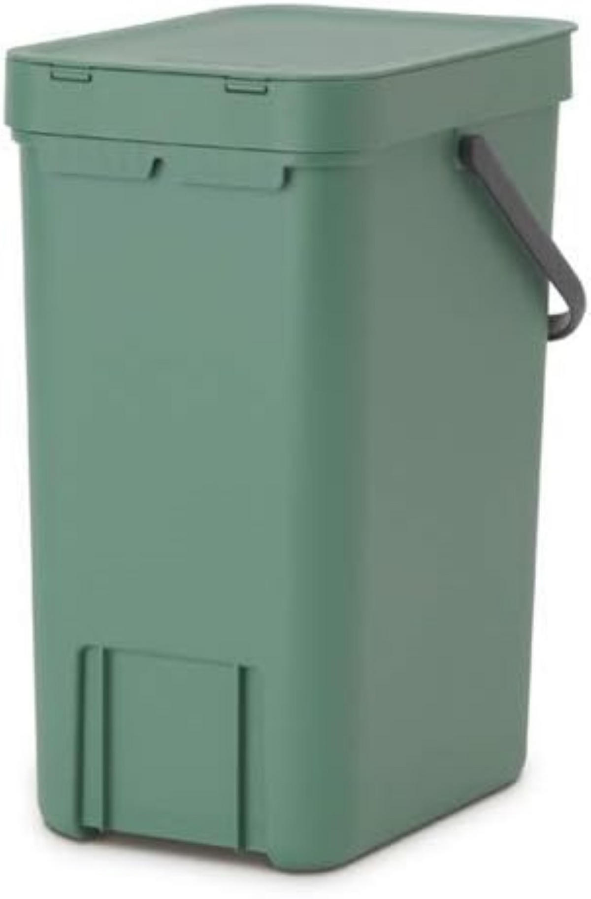 MÜLLEIMER Mit Stay Open Deckel 12 Liter 35 x 20 x 24,9 cm Kunststoff Dunkelgrün - Grün, Kunststoff (20/35/24.9cm) - PROREGAL