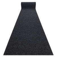 LÄUFER Türmatte rutschfest 80/260 cm - Anthrazit, Textil (80/260cm) - rugsX