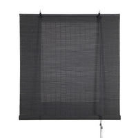 BAMBUSROLLO in Lamellen Grau 120x250 - Grau, Holz (120/250cm) - STORESDECO