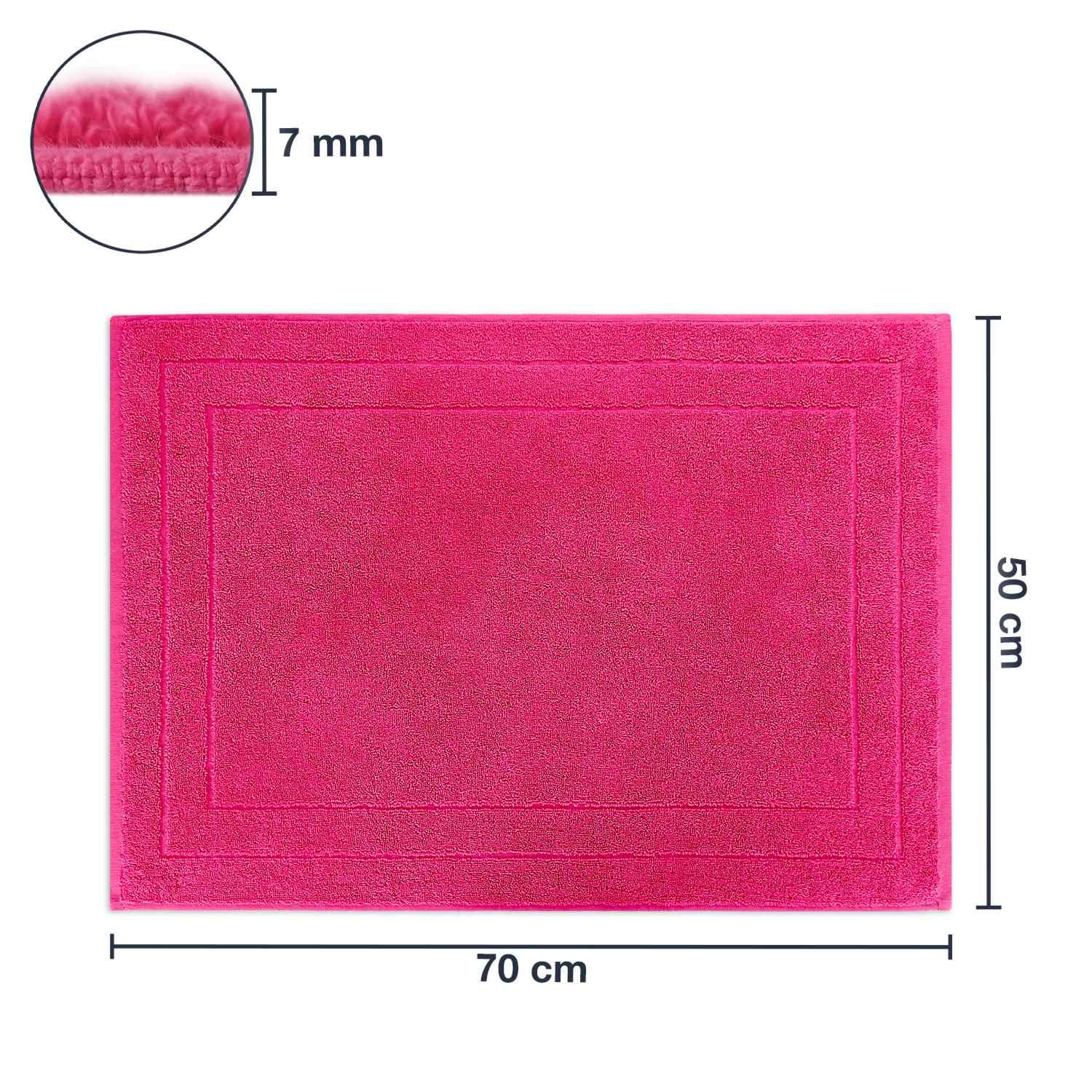 BADVORLEGER JASMINA - Pink, Textil (50/70cm) - WohnDirect