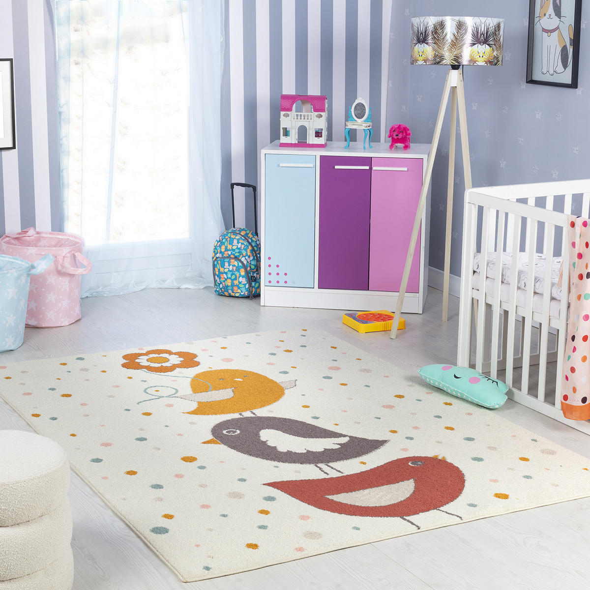 KINDERTEPPICH 160/213 cm Mehrfarbig - Multicolor, Naturmaterialien/Textil (160/213cm) - LIVABLISS