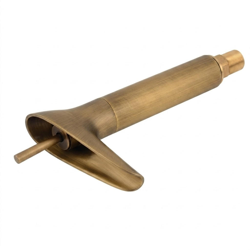 BADEZIMMERARMATUR， Messing im Kelchstil, 3,5 cm Einbauöffnung. 31 cm × 16 cm - Goldfarben, Metall (95/20/40cm) - Vallsero