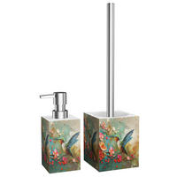 BADEZIMMER Set Petalo - Rosa, Kunststoff (7/17/7cm) - Sanilo