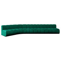 ECKSOFA modulares Sofa Montra-L3 - 472x174x70 cm Grün - Dunkelgrün, Holzwerkstoff/Textil (472/174cm) - ALTDECOR