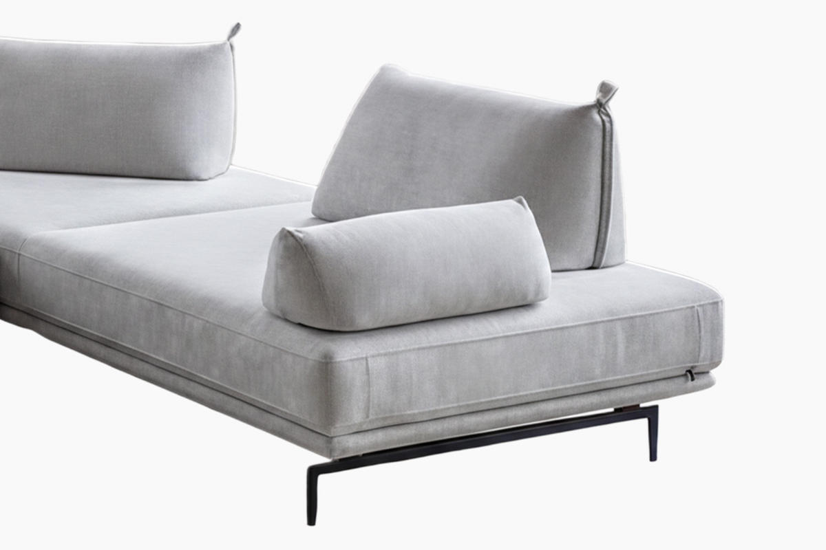 ARMLEHNKISSEN CANE Grau Webstoff - Grau, Textil (58/20cm) - KAWOLA