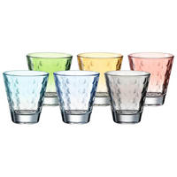 TRINKGLÄSER Optic bunt 215 ml 6er Set - Multicolor, Glas (0.215L) - Leonardo Living