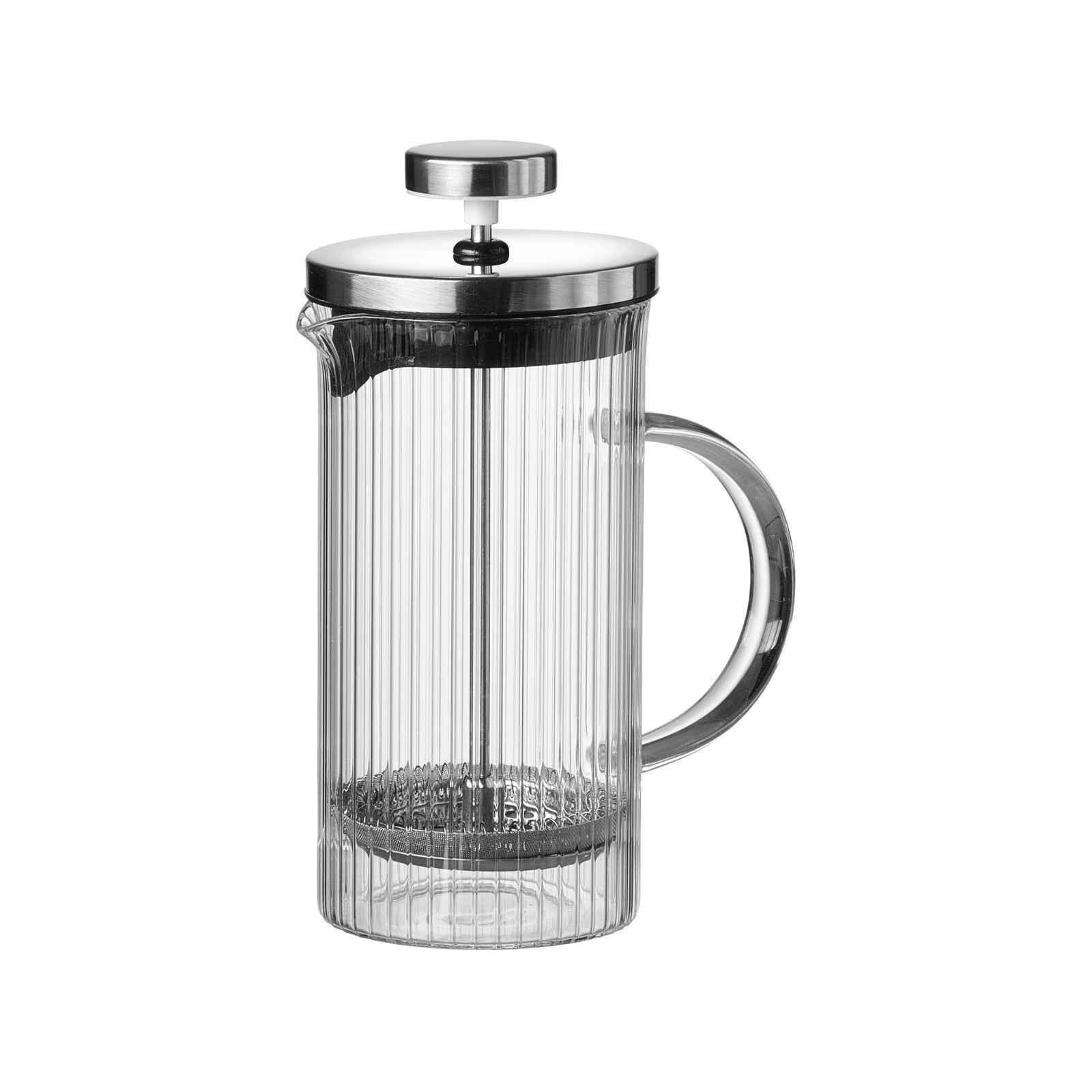 KAFFEEBEREITER Jive transparent 350 ml - Transparent, Glas/Metall (8.5/17/11cm) - Ritzenhoff Breker
