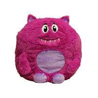 KUSCHELKISSEN Monster 45 cm Plüsch Kissen Fuchsia - Magenta, Textil (40/45cm) - TiborTex
