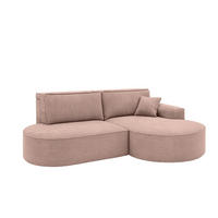 ECKSOFA Modena Pro - Komfort Und Stil Stoff Poso Rosa Rechts - Rosa, Holz (278/179cm) - Kaiser Möbel
