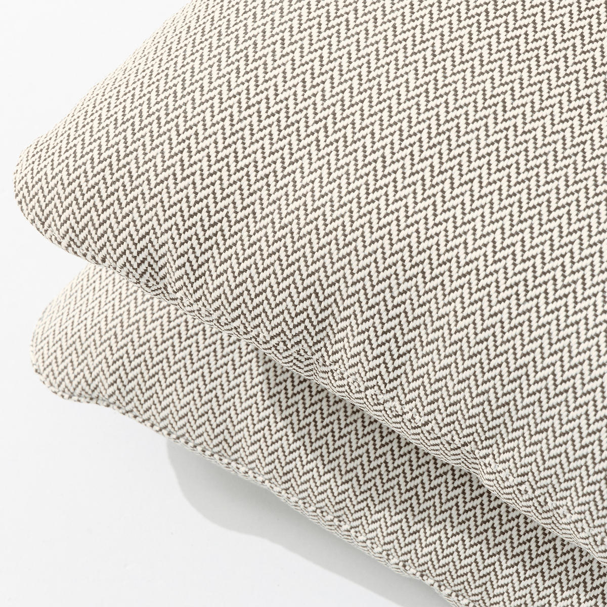 GARTENKISSEN RAMBE Dekokissen mit Füllung, 40x35 cm, Outdoorgeeignet, Beige - Beige/Weiß, Textil (40/35cm) - KONSIMO®