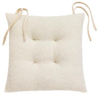 STUHLKISSEN mit Steppnaht Wooly Beige 38/38/6 cm - Beige, Textil (38/38/6cm) - Douceur d´intérieur