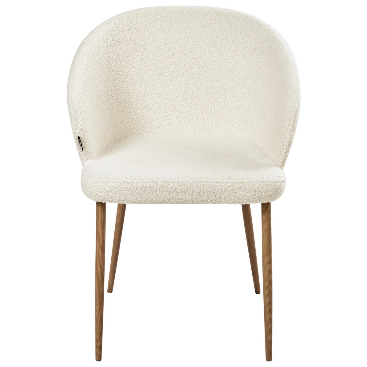 BLAGOVAONSKA STOLICA set od 2 kremasto bijeli Mason - bijela/smeđa, tekstil (57/82/45cm) - Beliani
