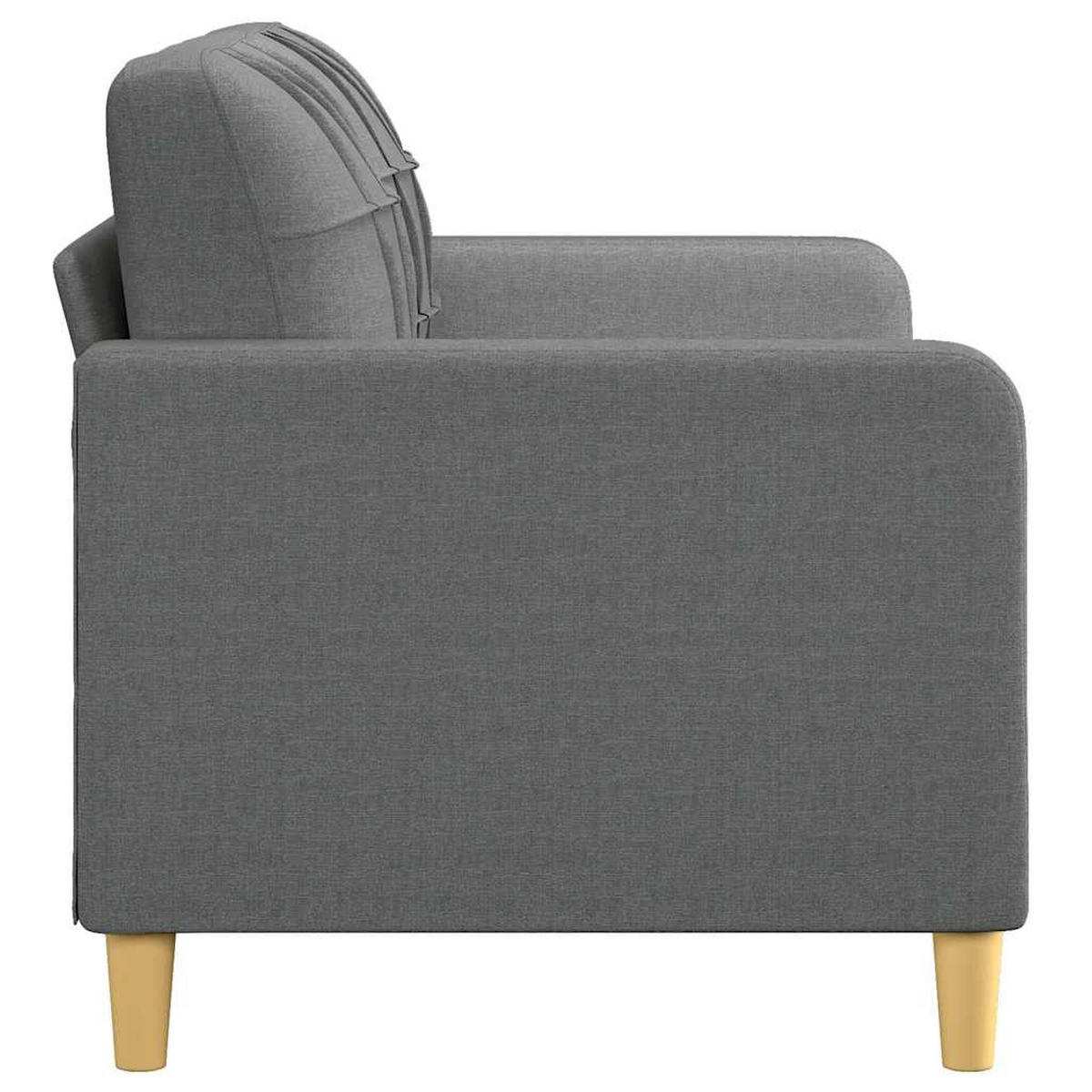 2-SITZER-SOFA Martin - Dunkelgrau, Textil (158/80/77cm) - Nettlife