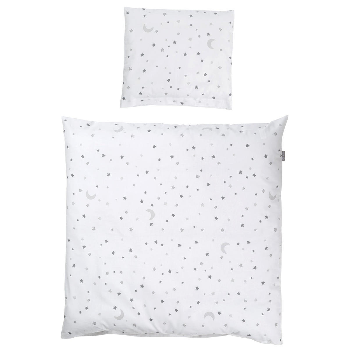 BABYBETTWÄSCHE Sternenzauber grau 80 x 80 cm - Weiß, Textil (80/80cm) - Roba