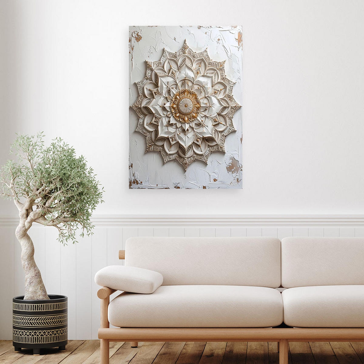 LEINWANDBILD Zen und Orientalisch 30x45cm - Beige, Textil (30/45cm) - Feeby