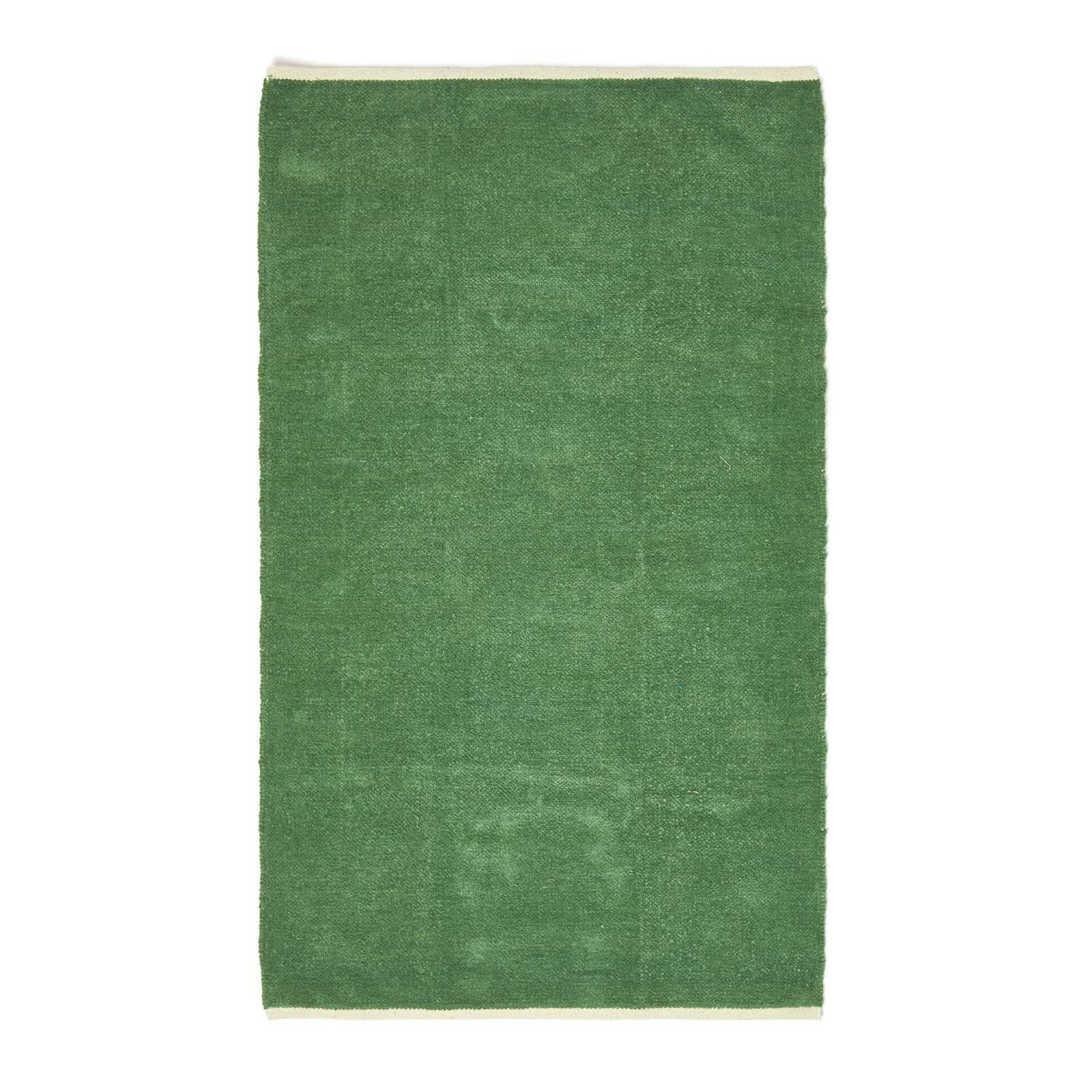 HANDWEBTEPPICH Chenille 110/170 cm - Dunkelgrün, Textil (110/170cm) - Homescapes