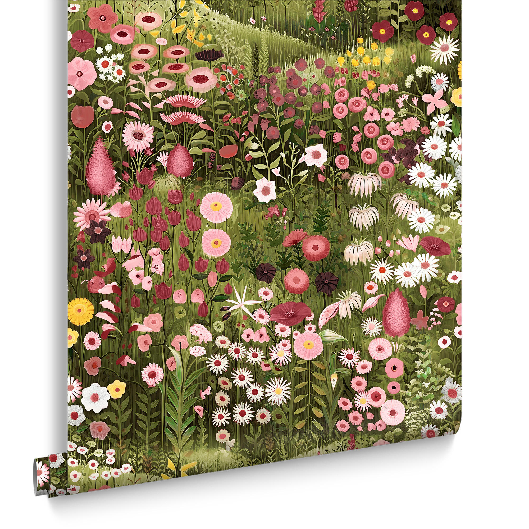 Graham & Brown Vliestapete Grün, Pink 52x1000 cm