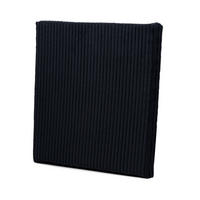 SITZKISSEN Anafi 40x40x3cm SCHWARZ - Schwarz, Textil (40/40cm)