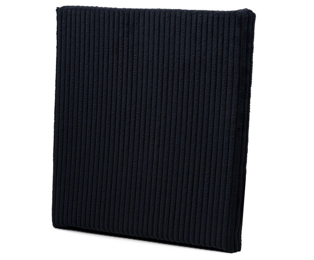 SITZKISSEN Anafi 40x40x3cm SCHWARZ - Schwarz, Textil (40/40cm)