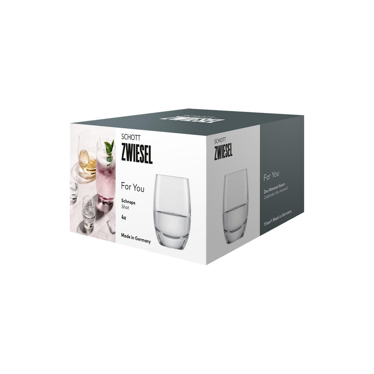 SCHNAPSGLAS For you transparent 75 ml 4er Set - Transparent, Glas (0.075L) - Schott Zwiesel