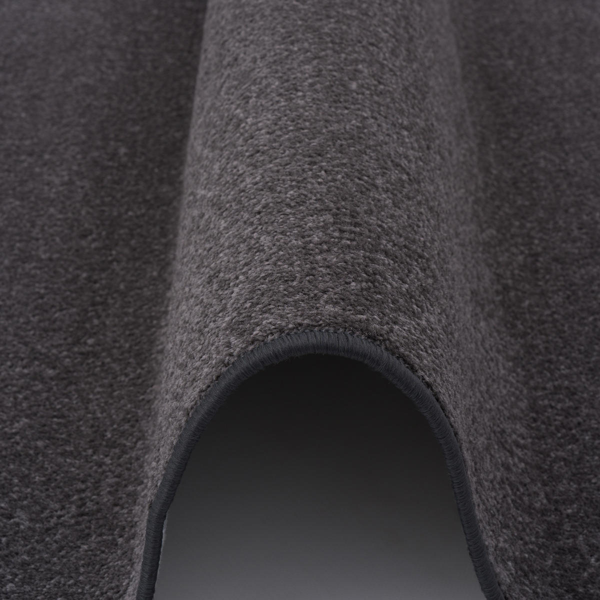 TREND VELOURS LÄUFER TEPPICH JOY - Anthrazit, Textil (80/400cm) - Snapstyle