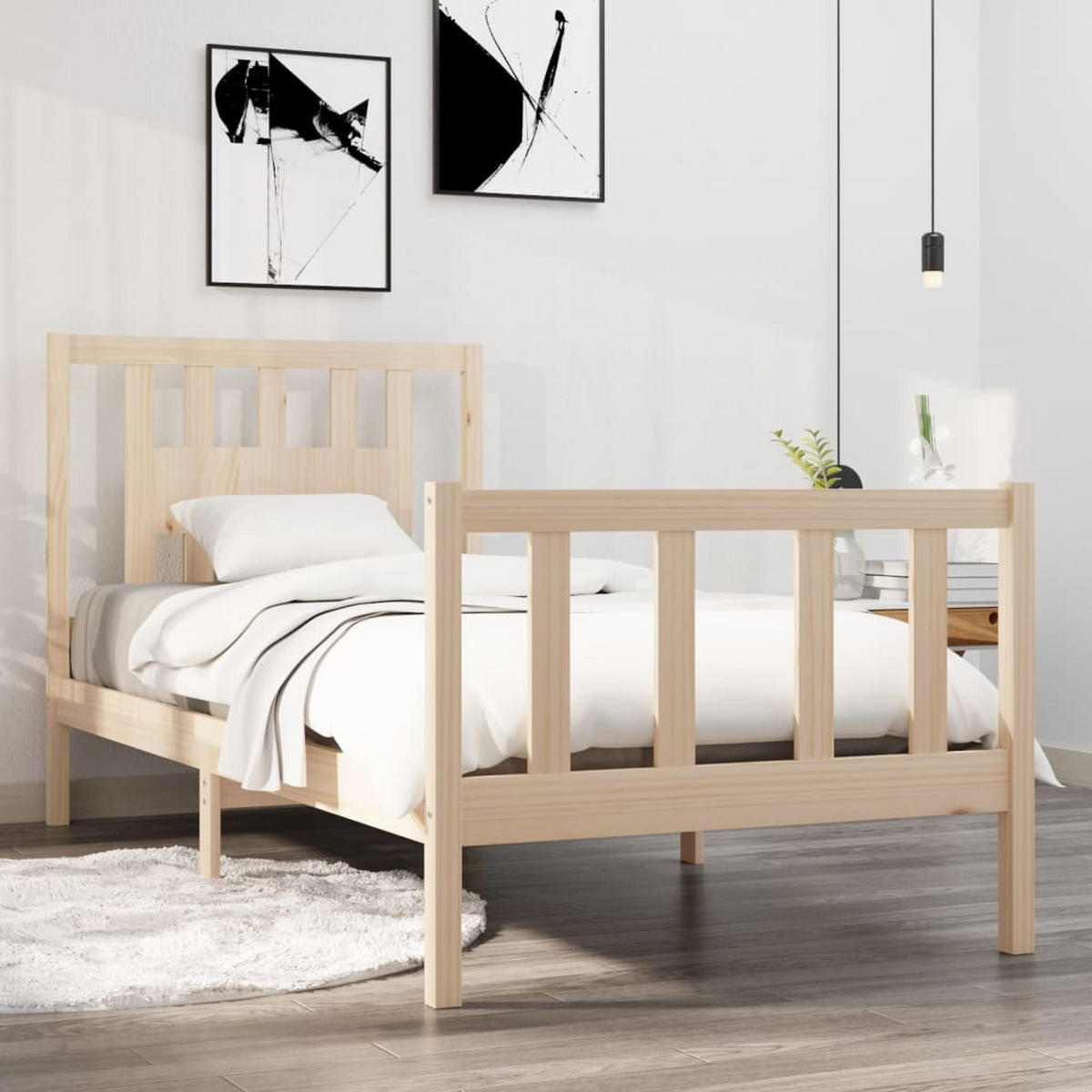 BETT Naylor 100/195.5 cm - Braun, Holz (100/190cm) - Nettlife