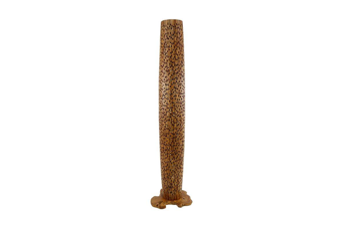 STEHLAMPE EDEIA Holz - Braun, Holz (40/40/184cm) - KAWOLA