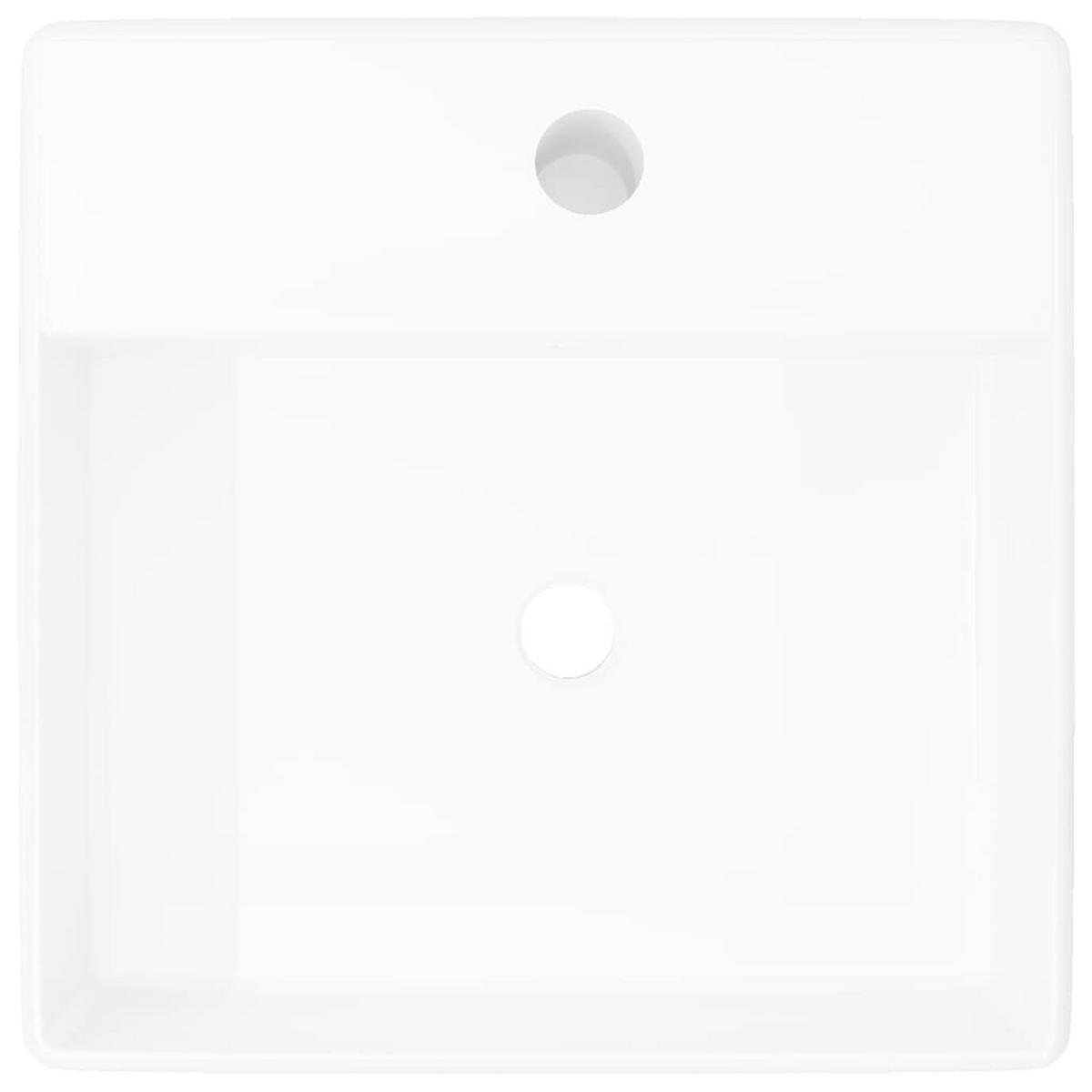 WASCHBECKEN Kowalski 41/41/15 cm - Weiß, Keramik (41/15/41cm) - Nettlife
