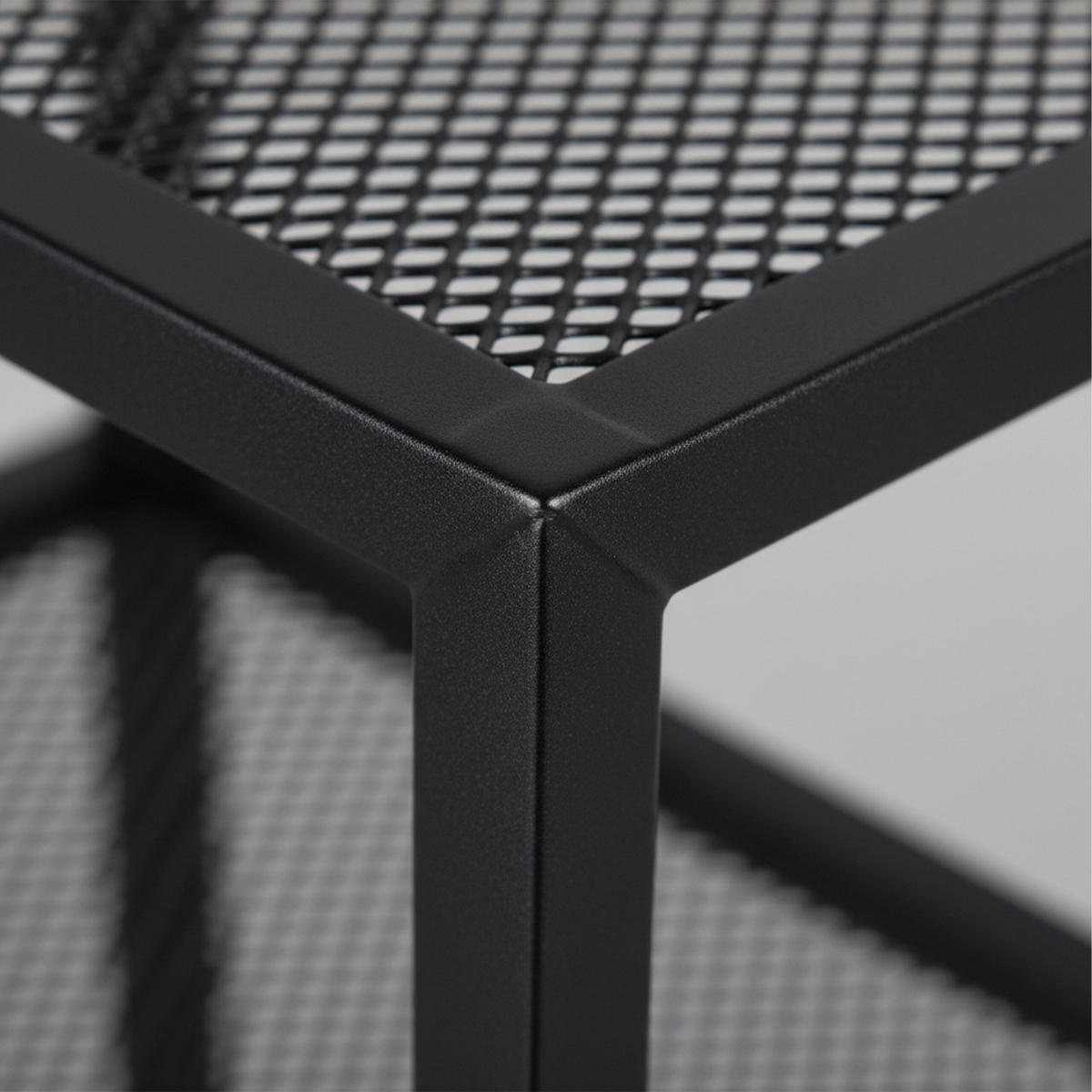 KOVOVÝ regál - černá, kov (60/148/35cm) - Relaxdays