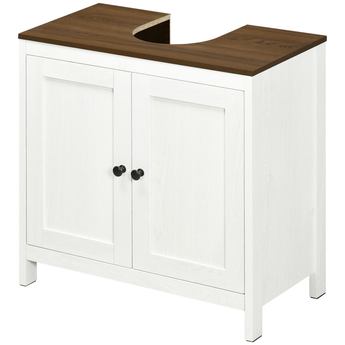 BADEZIMMERSCHRANK 60/30/60 cm weiß - Weiß, Karton (60/60/30cm)