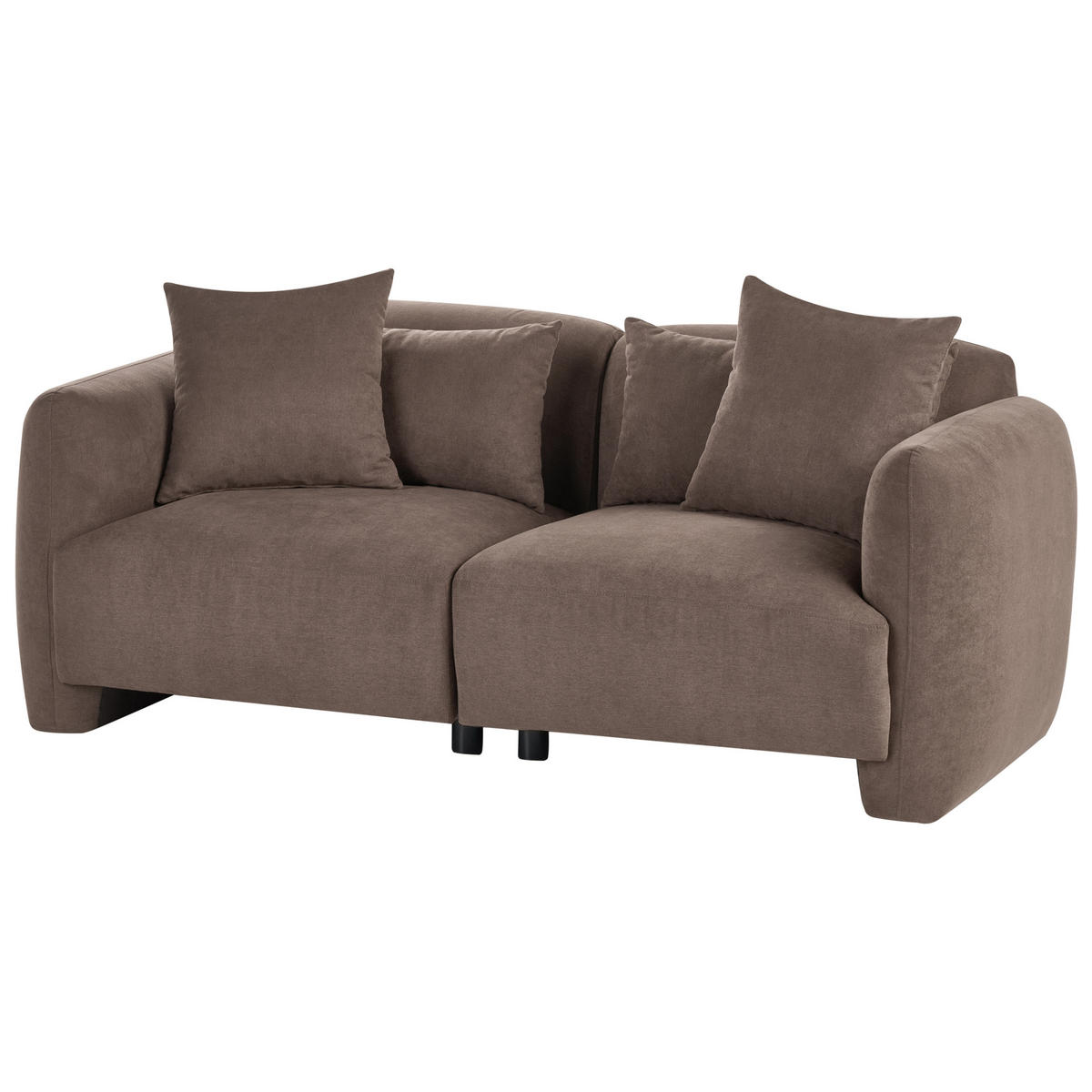 POHOVKA 3-místná Látka Hnědá Ekenes - hnědá, textil (182/72/90cm) - Beliani