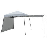 PAVILÓN 255 cm sivý - sivá, plast (599/255/300cm) - COSTWAY