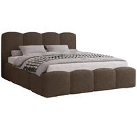 POLSTERBETT 160x200 cm Zenna Boucle mit Bettkasten, Lattenrost, Braun - Braun, Holz/Textil (160/200cm) - Emporius