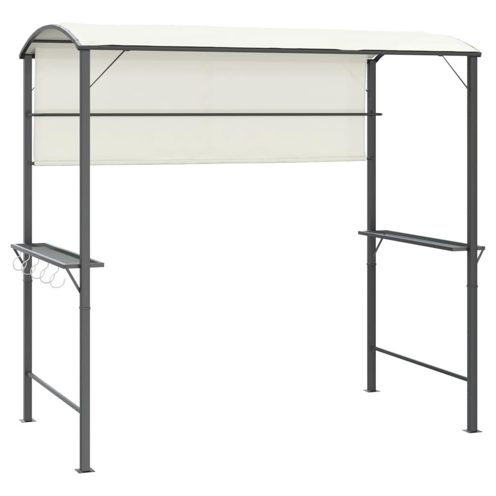 PAVILLON Mit Dach 220/110/200 Cm Creme - Creme, Textil (220/200/110cm) - vidaXL