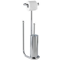 STAND-WC-GARNITUR Universalo 23/20/62,5 cm - Silberfarben, Metall (20/62.5/23cm) - Wenko