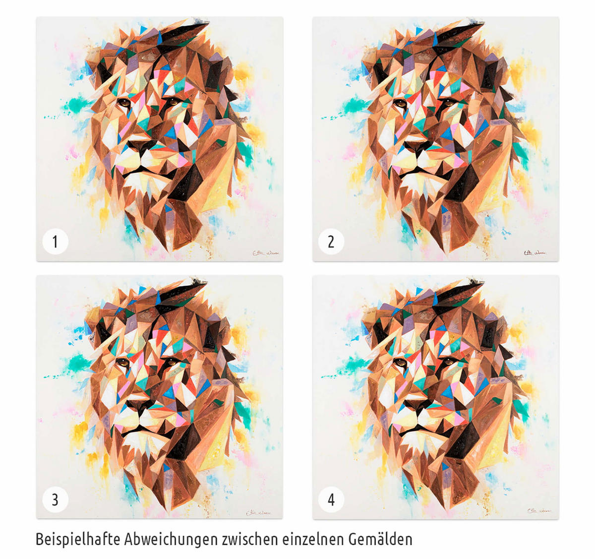 ACRYLBILD HANDGEMALT 80/80 cm - Multicolor, Holz/Textil (80/80cm) - KUNSTLOFT