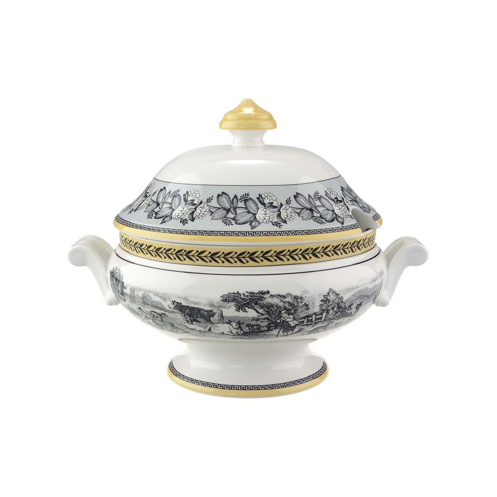 SCHÜSSEL MIT DECKEL Audun Ferme bunt 2 l - Multicolor, Keramik (1cm) - Villeroy & Boch