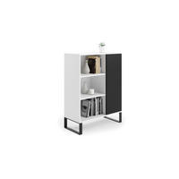 BÜCHERREGAL Fondi - Schwarz/Weiß, Holzwerkstoff (40/116/90cm) - RAUMHIRSCH FURNITURE