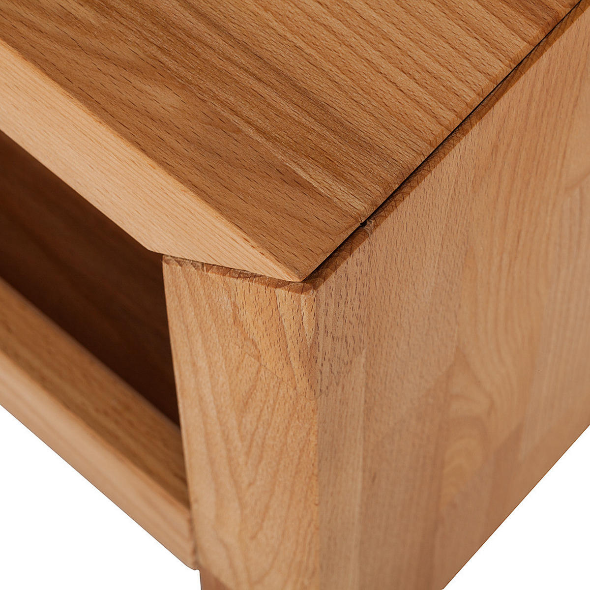 TV-LOWBOARD - Massivholz - Kernbuche, Holz (100/35/50cm) - home24